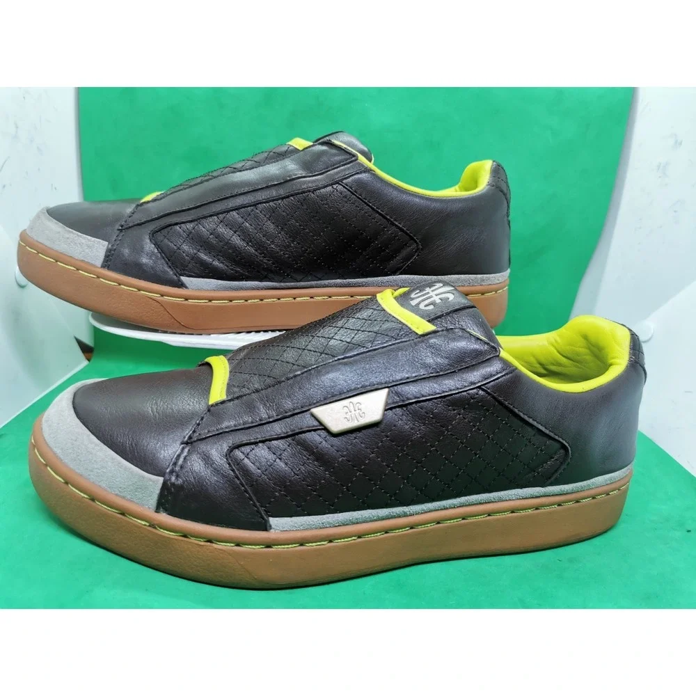 Royal Elastics Icon Lux Brown Lemon Men Size 10.5 Slip On Casual Shoes 0234230